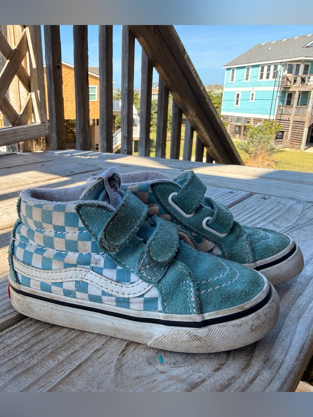 toddler sk8 mid high top vans - size 7.5